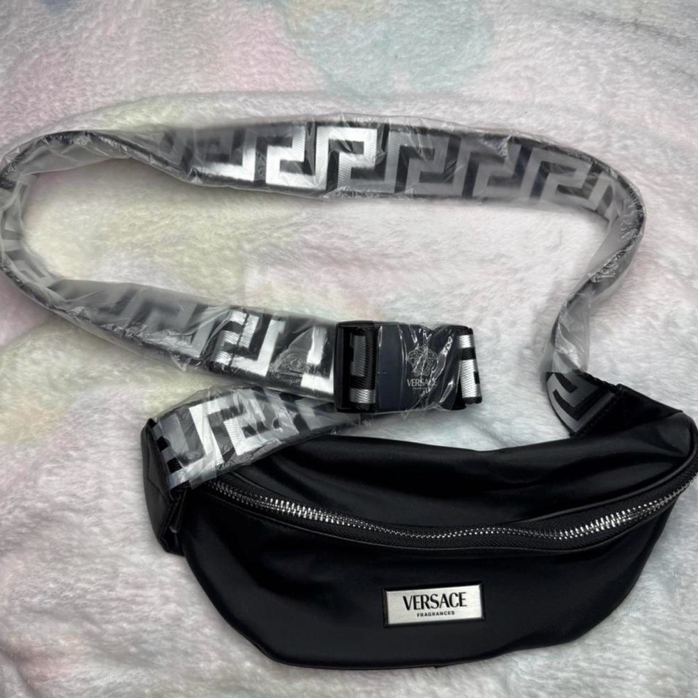 Versace Fragrances✨🖤🩶Black and Silver Crossbody Bag